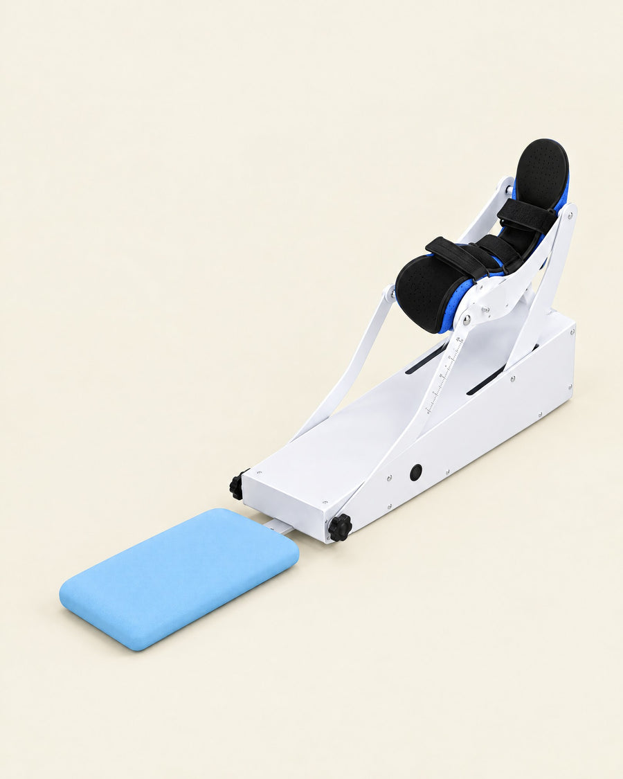 Holtrow Glide knee motion machine, three-quarter view