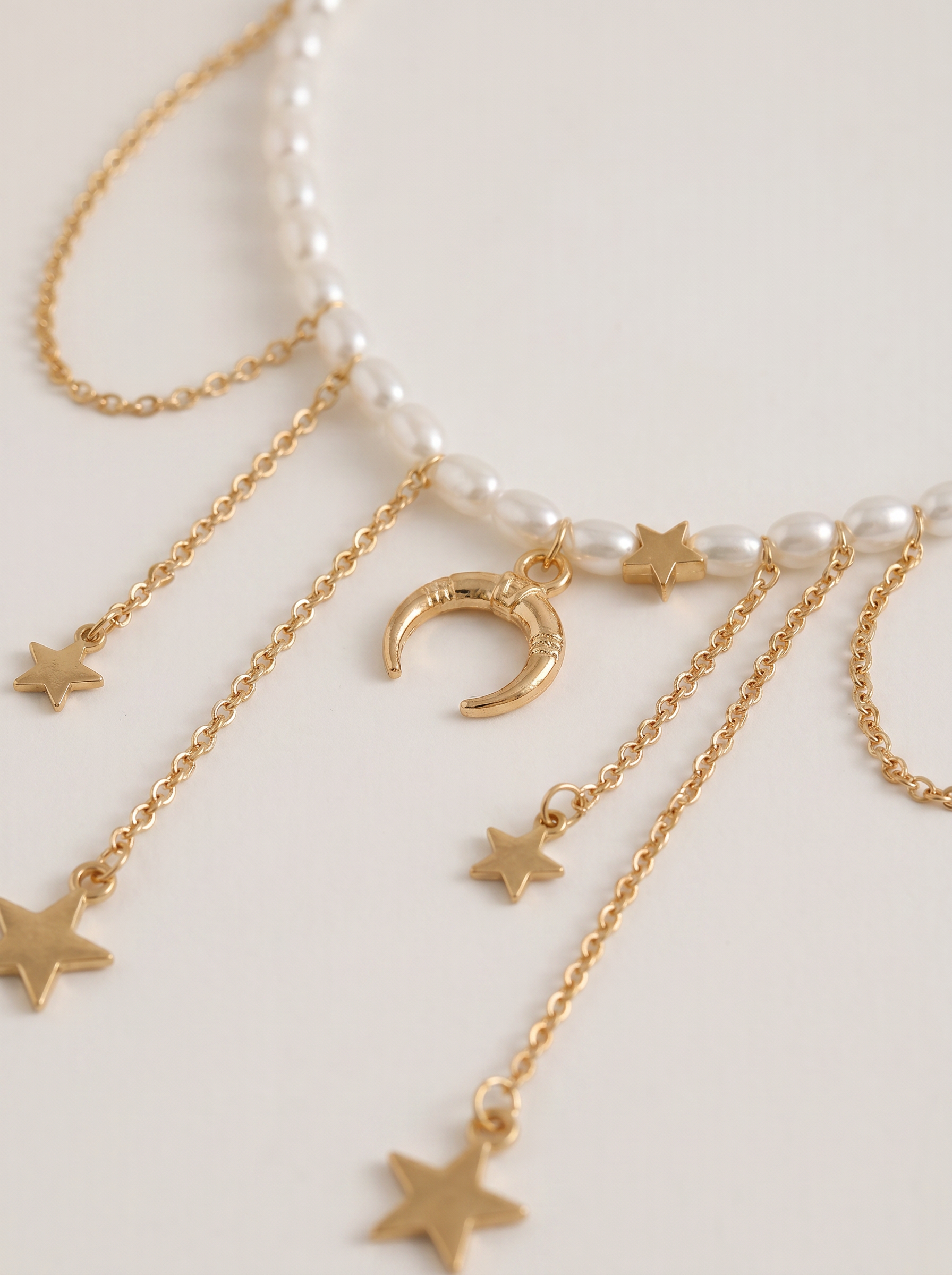 Lyra — Star Moon Pearl Choker
