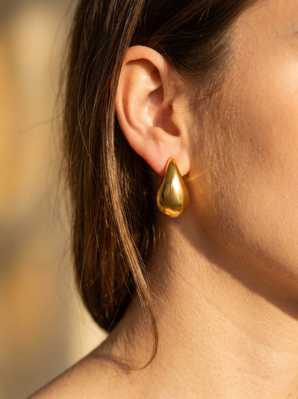Lune — 18K Teardrop Earrings