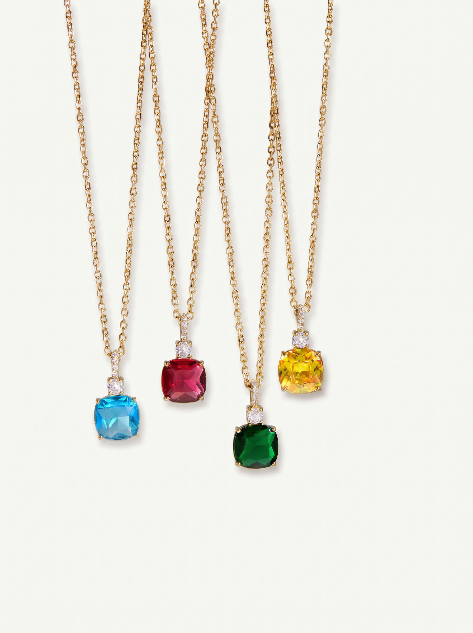 Prisma — 18K Coloured Zirconia Pendant Necklace