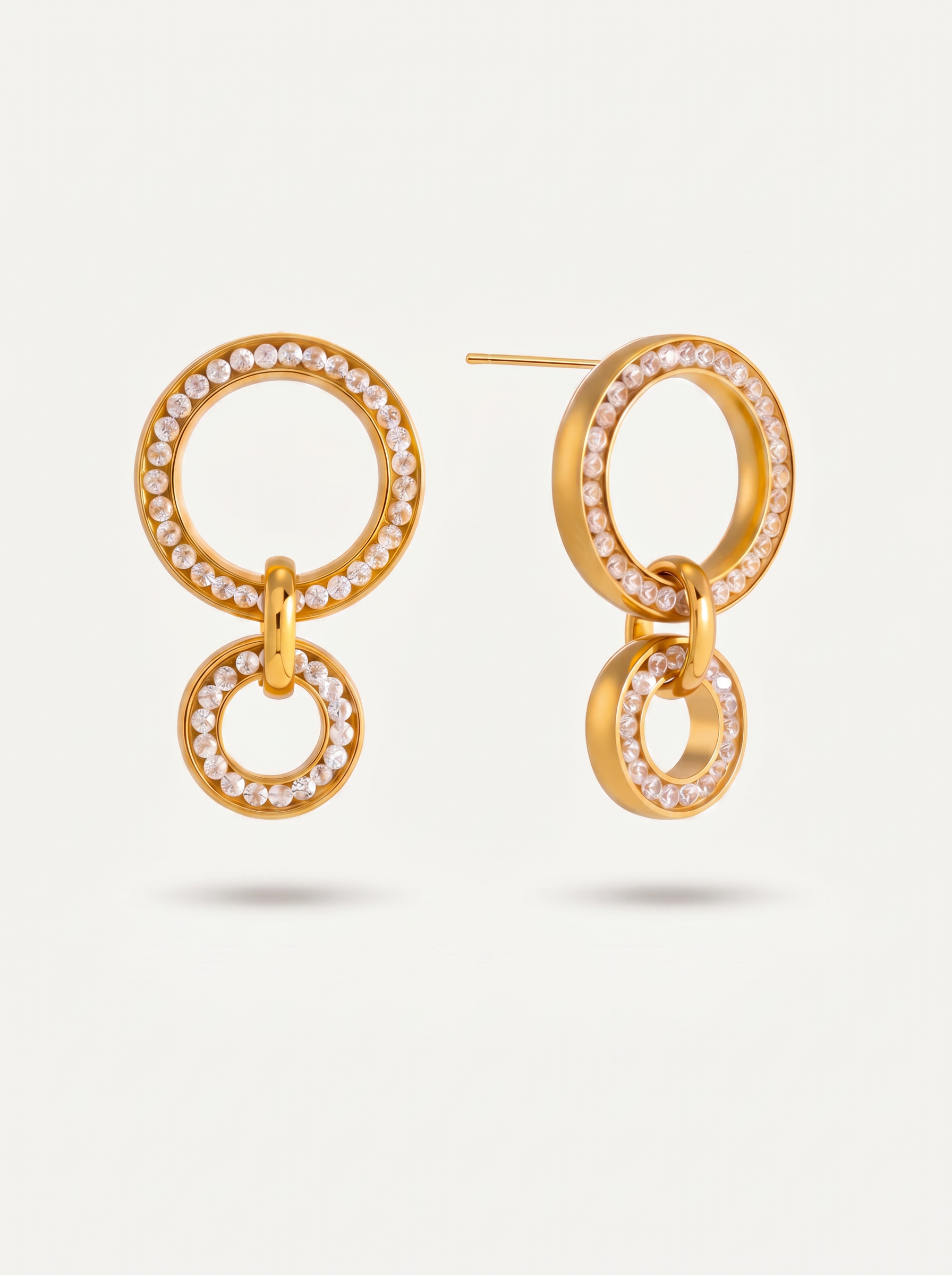 Éclat — 18K Geometric Hoop Earrings