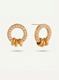 Éclat — 18K Geometric Hoop Earrings