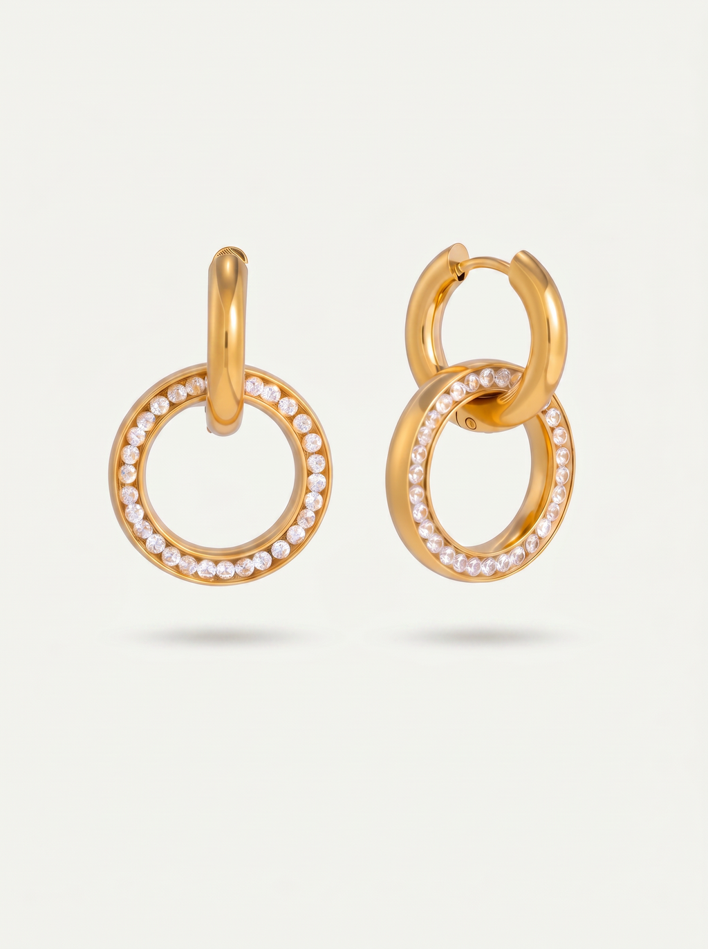 Éclat — 18K Geometric Hoop Earrings