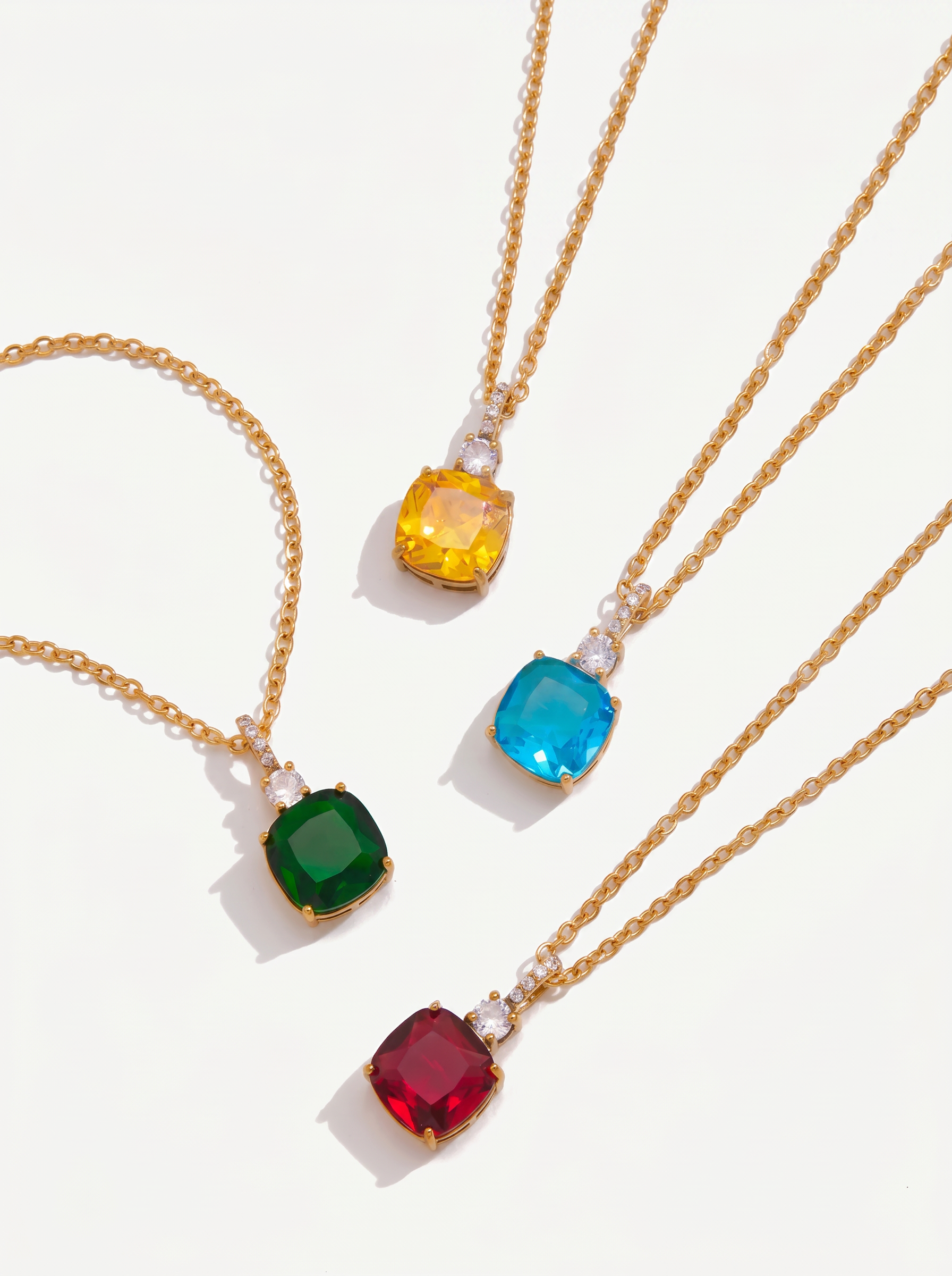 Prisma — 18K Coloured Zirconia Pendant Necklace