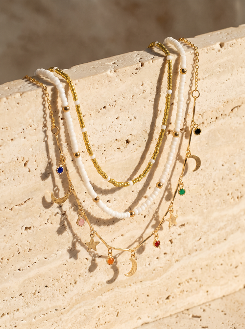 Astral — Pearl Star Moon Layered Set
