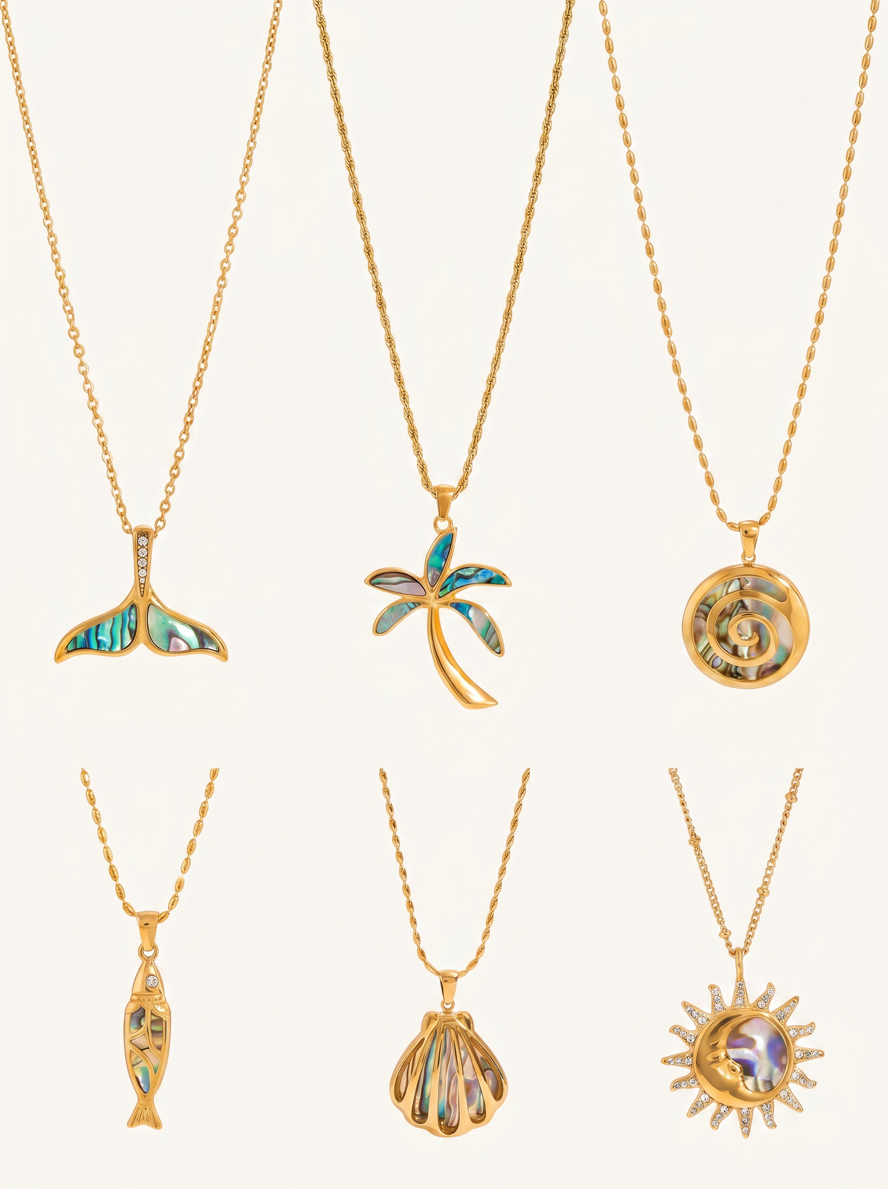 Nacelle — 18K Abalone Shell Pendant Necklace
