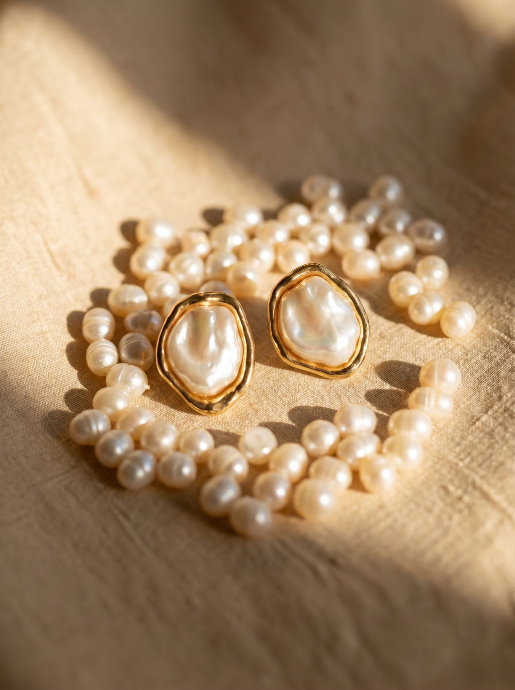 Perla — Baroque Pearl Studs