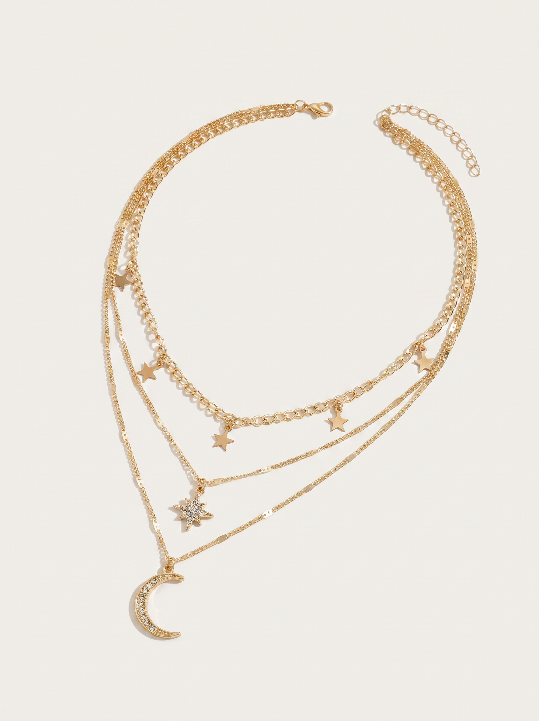 Lux — Moon Star Universe Layered Necklace