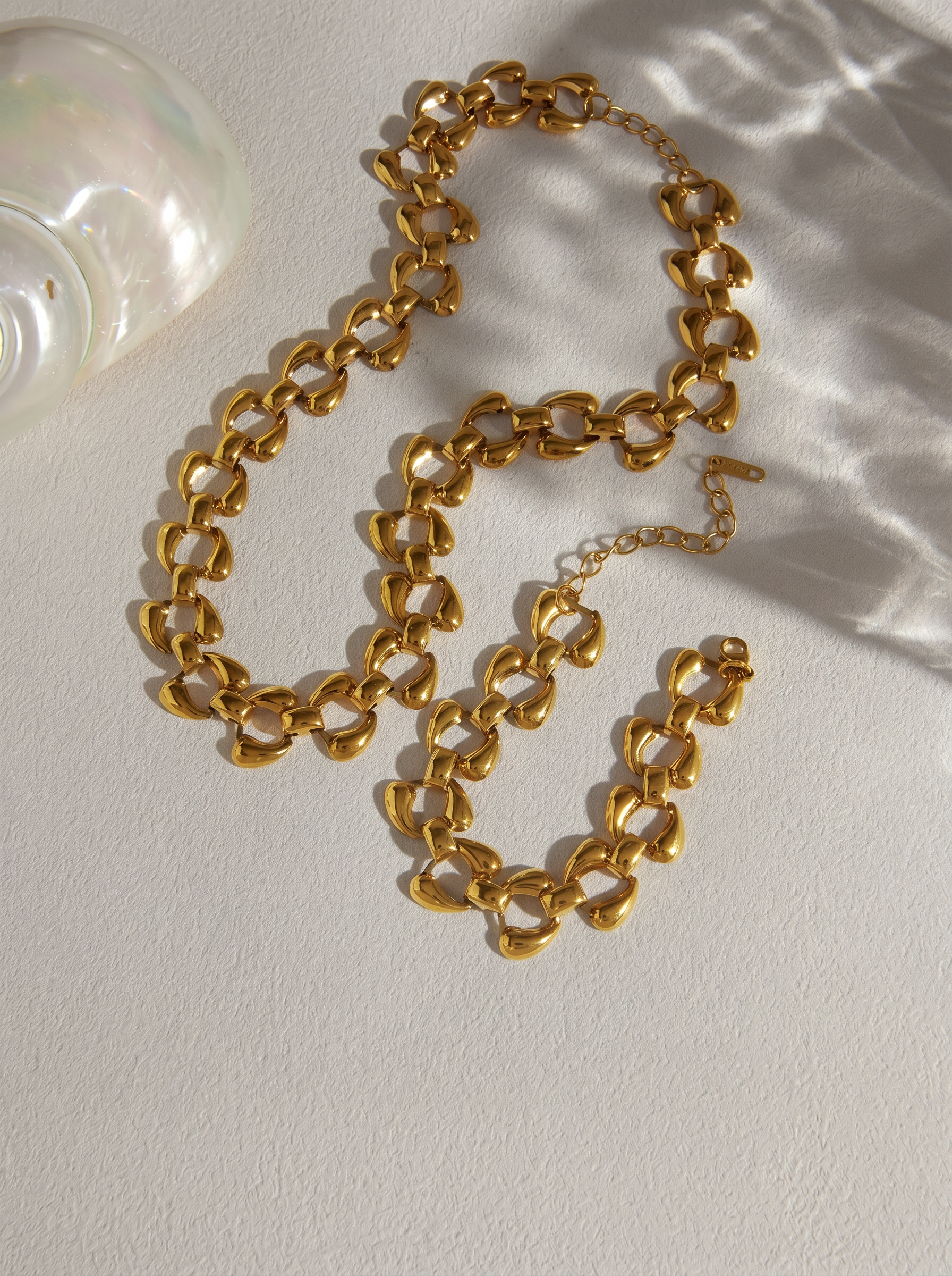 Lace — 18K Drop-Link Chain Set