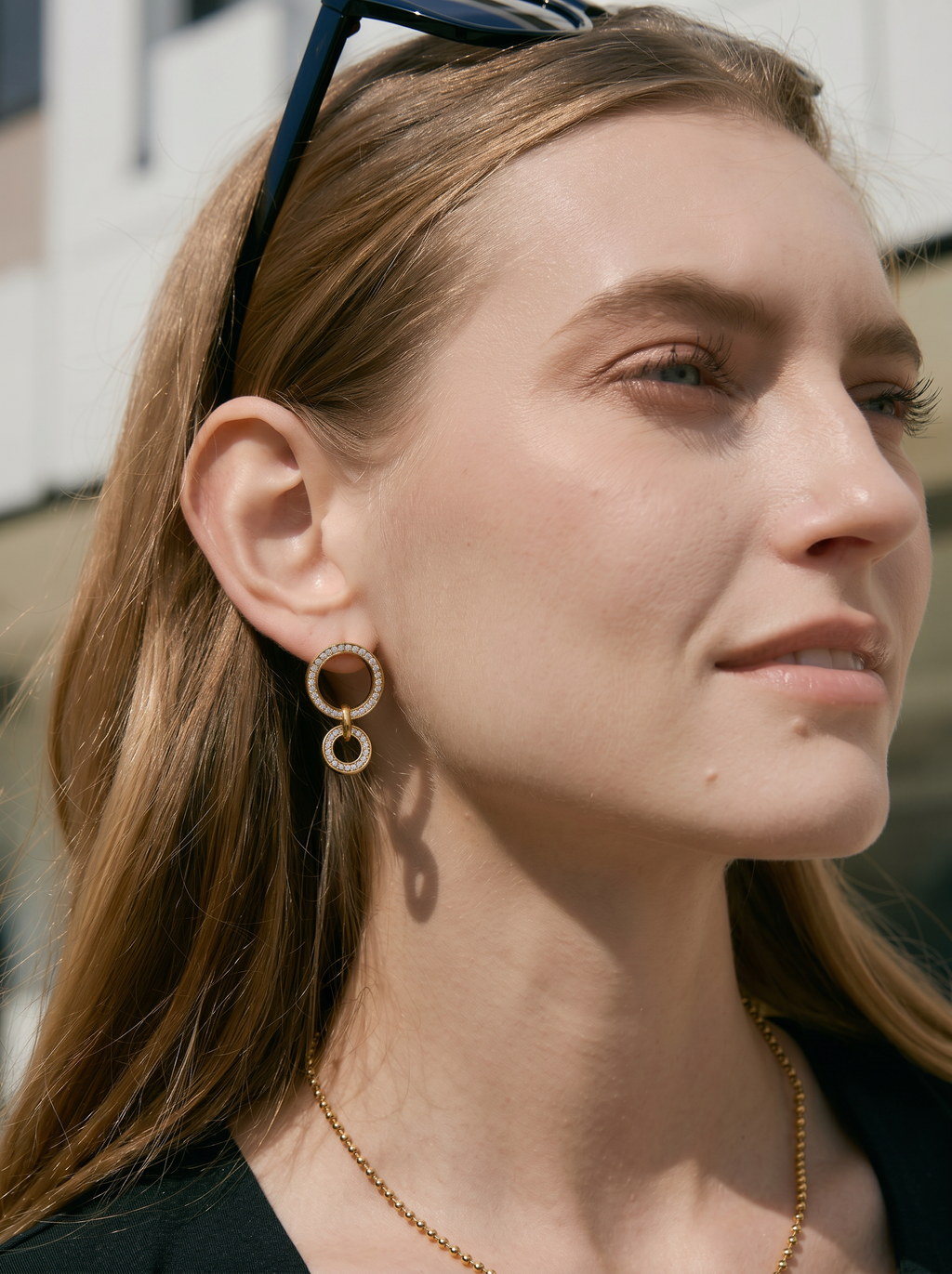 Éclat — 18K Geometric Hoop Earrings
