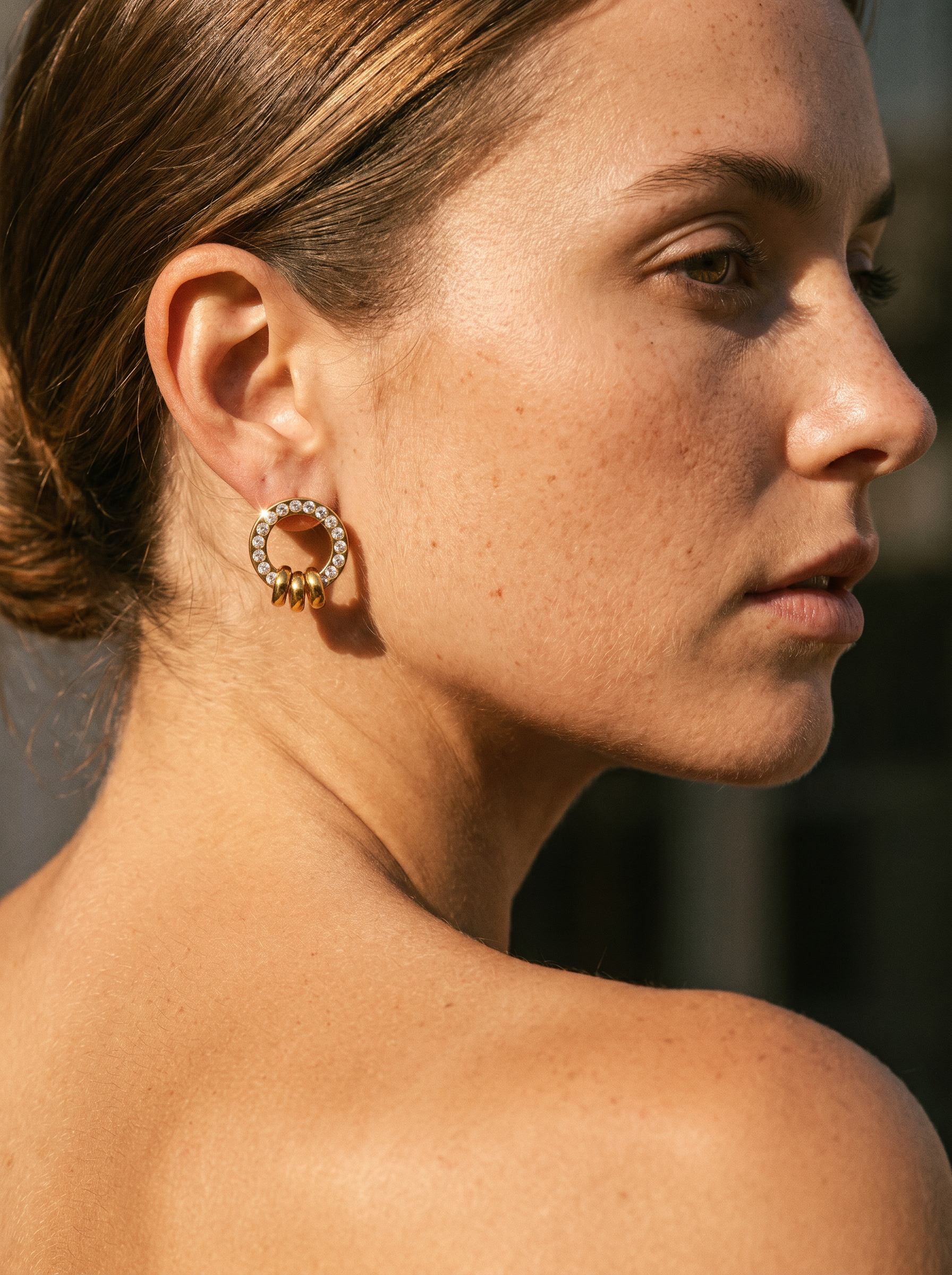 Éclat — 18K Geometric Hoop Earrings