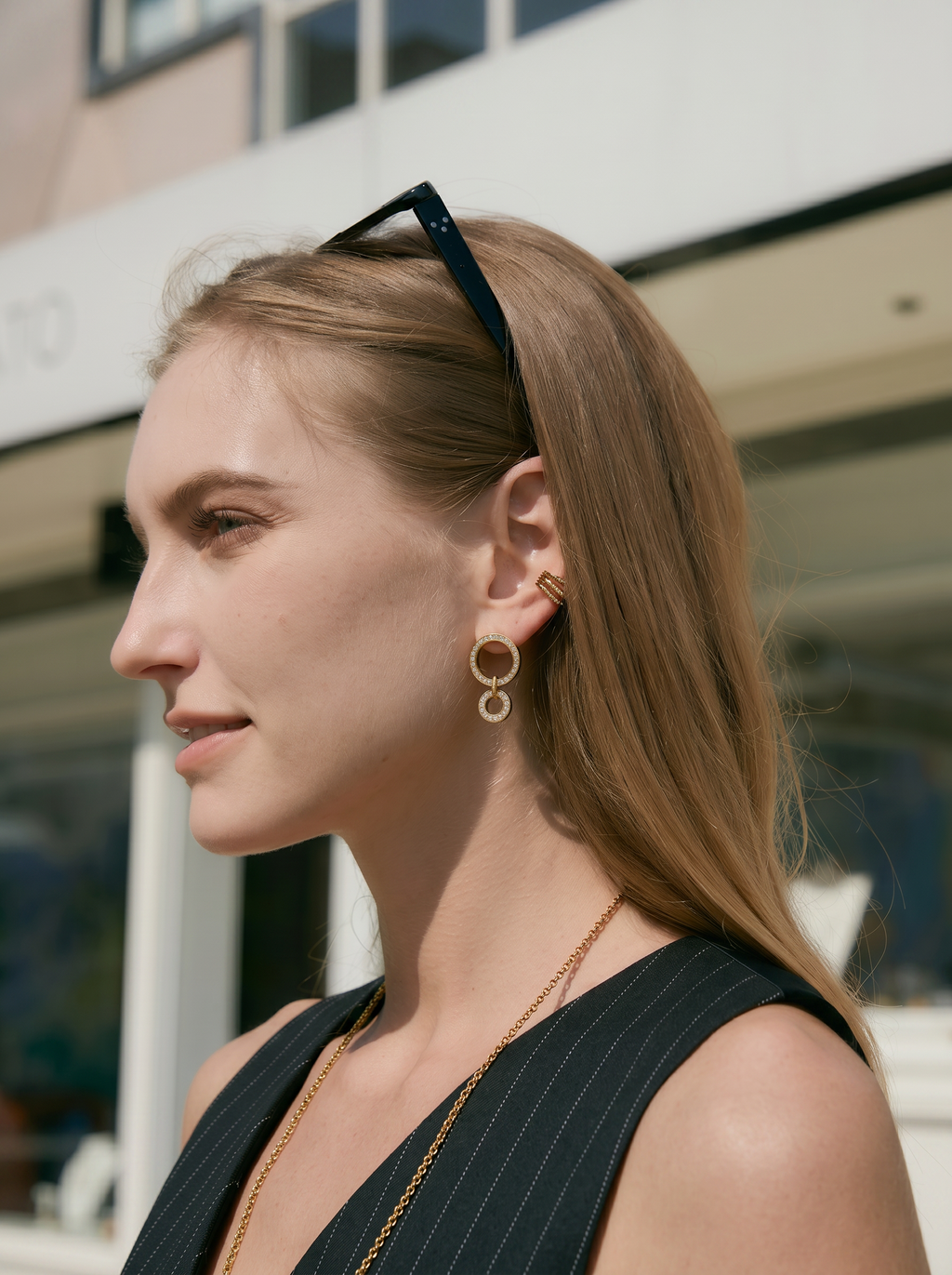 Éclat — 18K Geometric Hoop Earrings