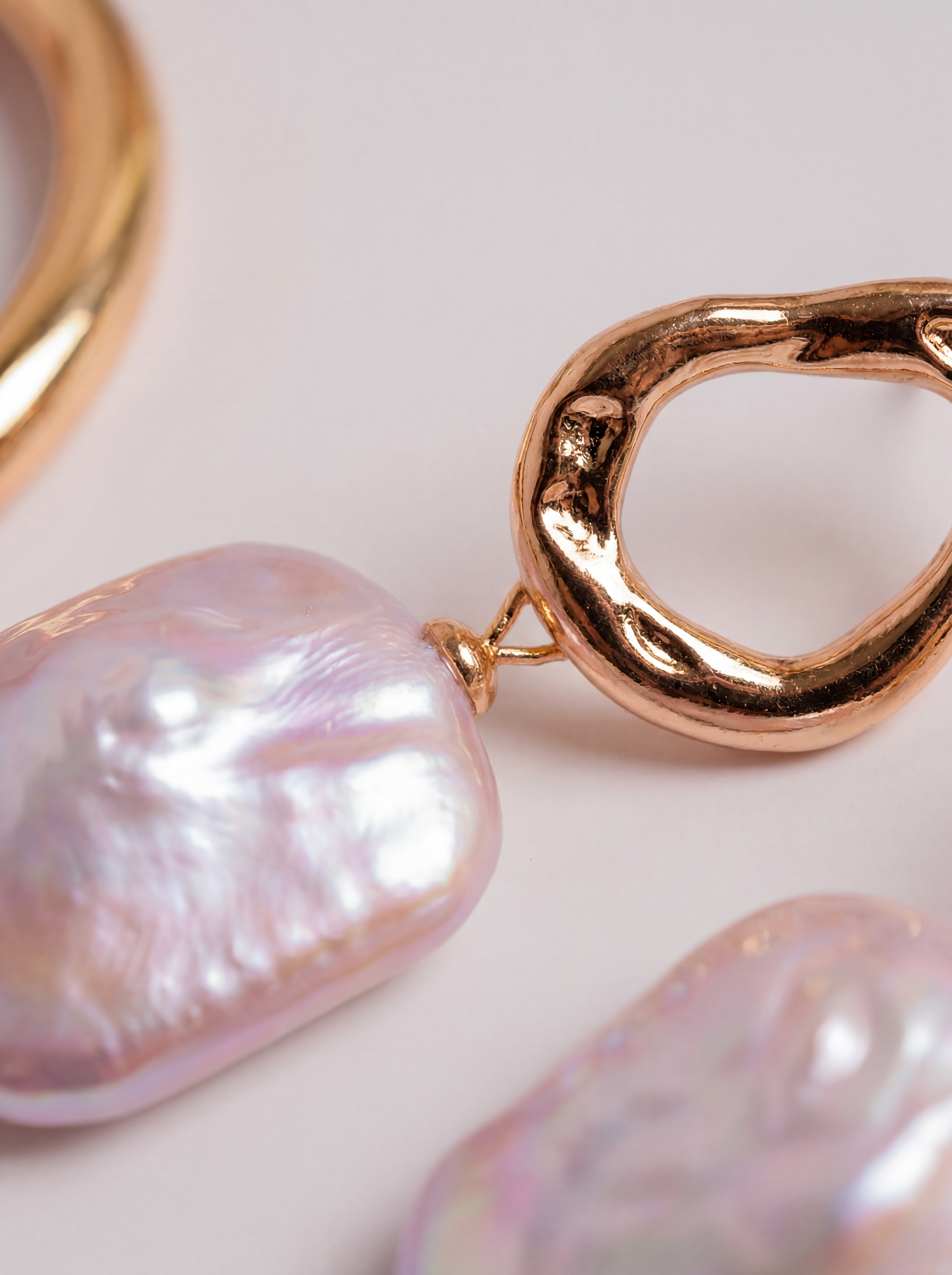 Nacre — 14K Baroque Pearl Drop Earrings