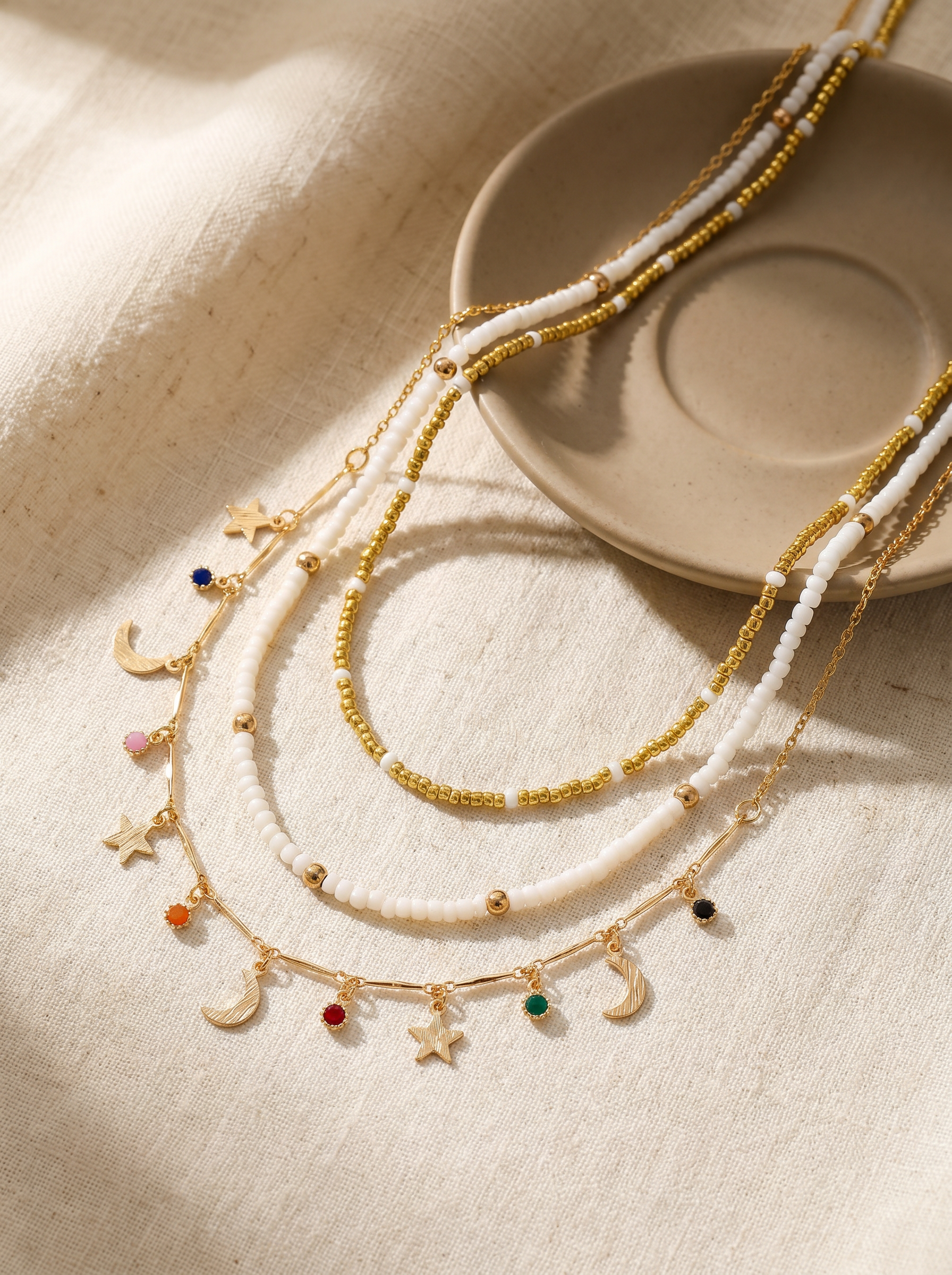 Astral — Pearl Star Moon Layered Set