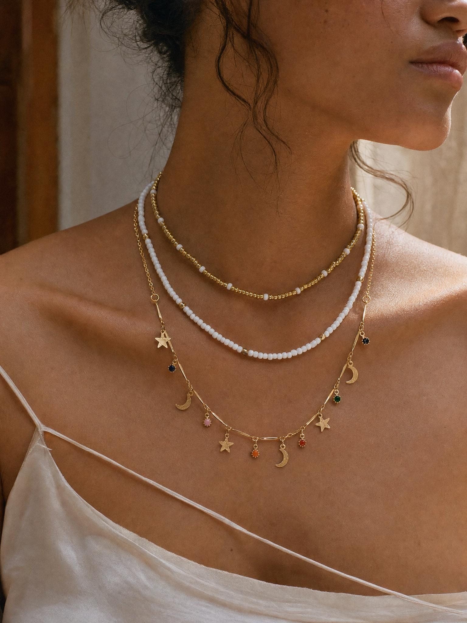 Astral — Pearl Star Moon Layered Set