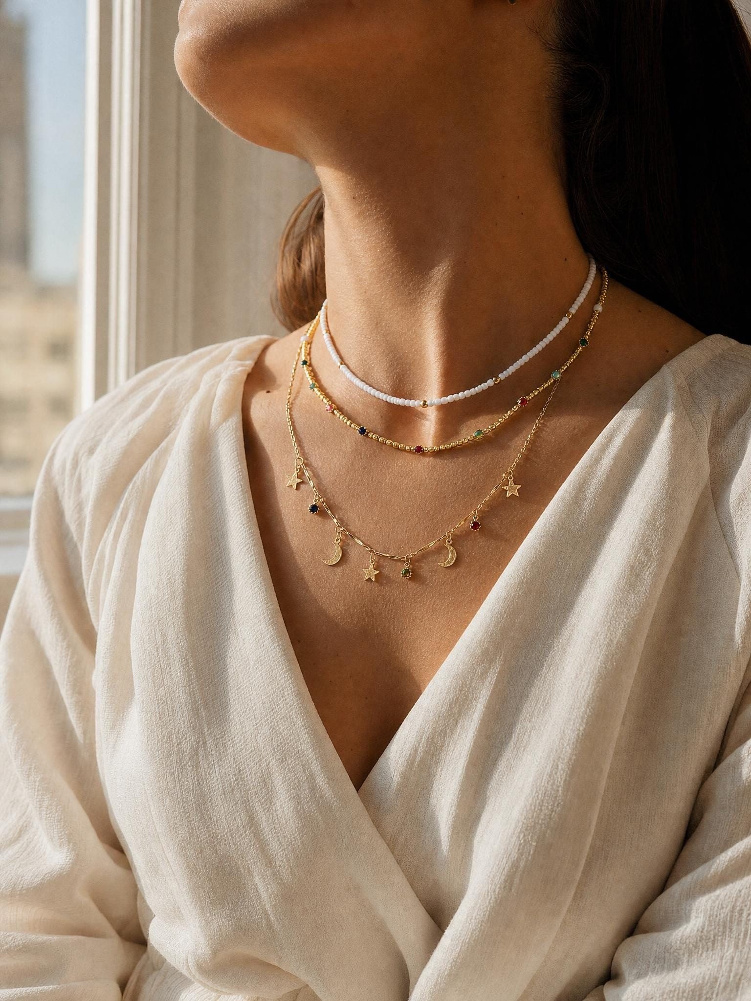 Astral — Pearl Star Moon Layered Set