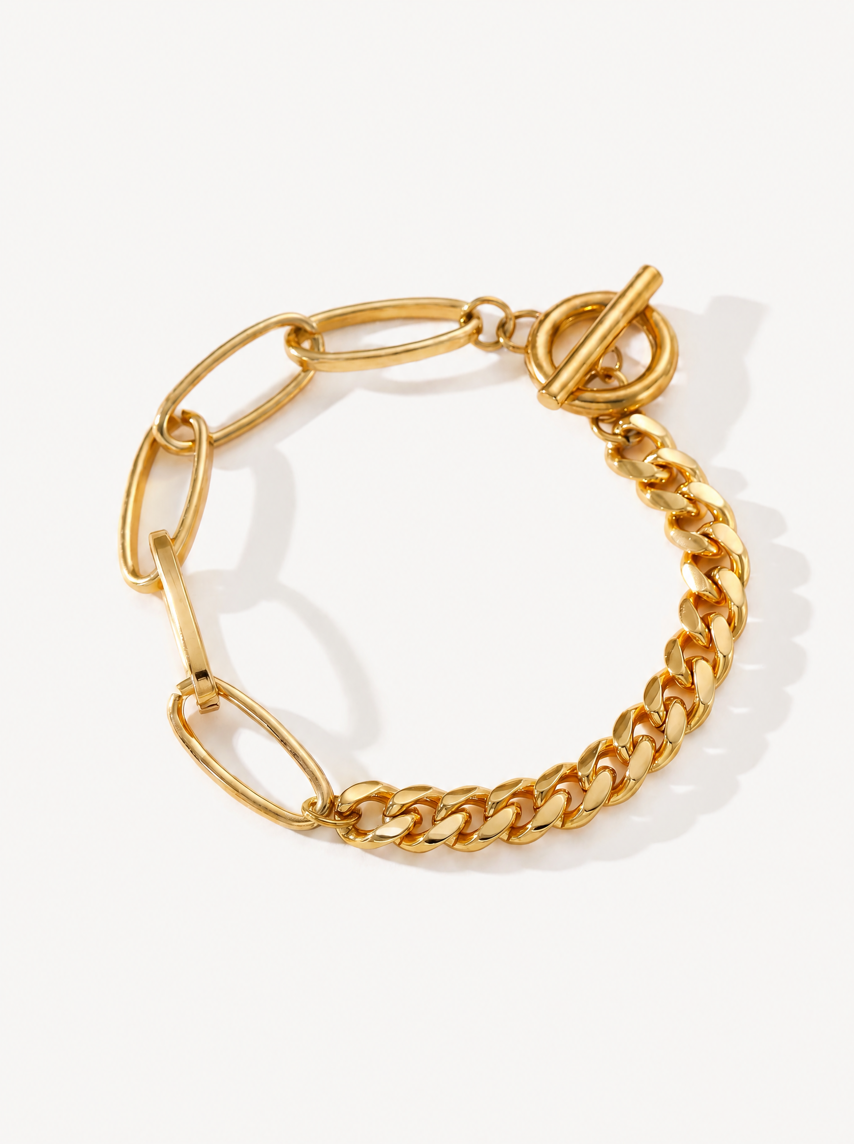 Lien paperclip link bracelet
