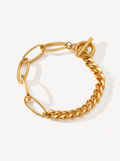Lien paperclip link bracelet