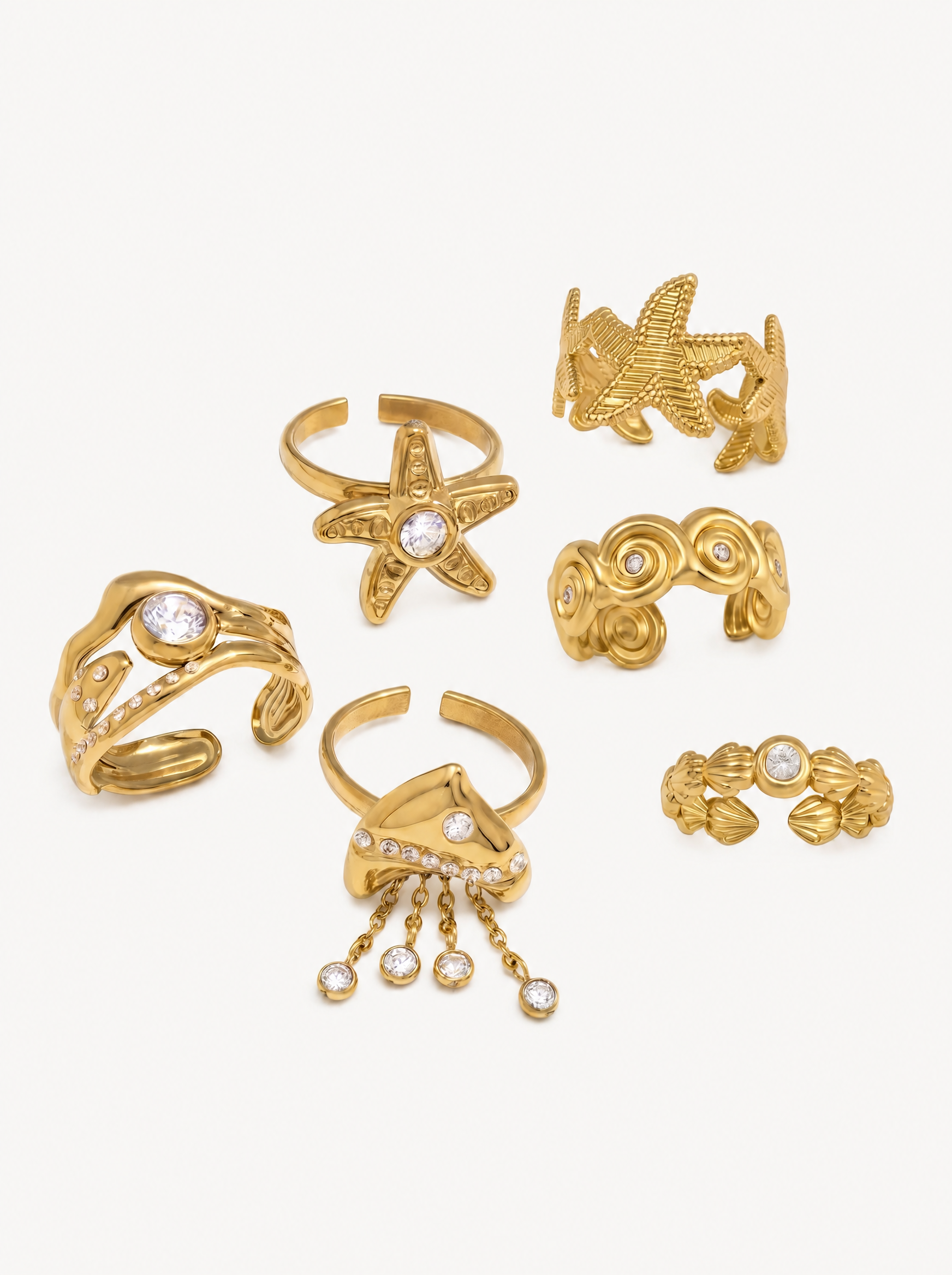 Vega 18K ocean ring collection