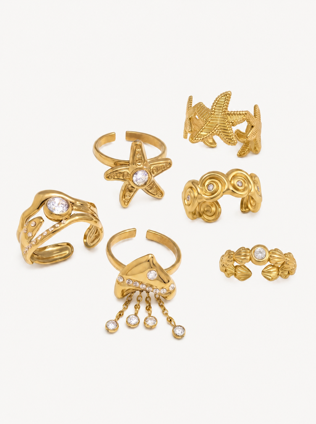 Vega 18K ocean ring collection