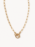 Maillon 18K paperclip chain necklace
