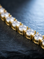 Lustre — 18K Gold CZ Tennis Necklace