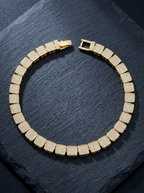 Faïence — 18K Gold Pavé Tennis Bracelet