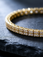 Faïence — 18K Gold Pavé Tennis Bracelet