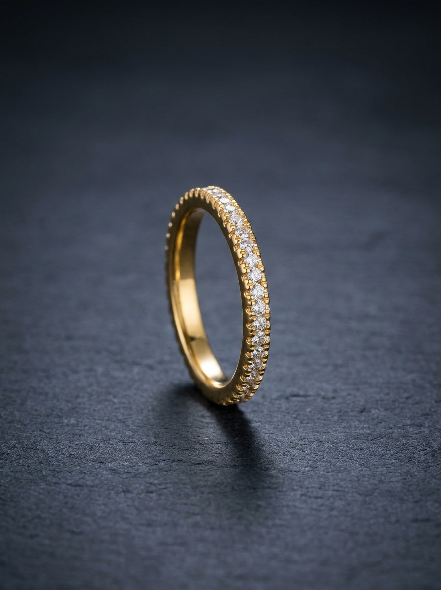 Ravi — 18K Gold Pavé Ring