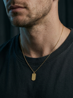 Médaille — 18K Gold Tag Necklace