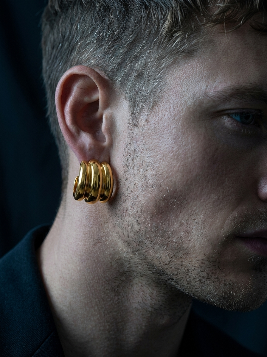 Tribu — 18K Gold Statement Earrings