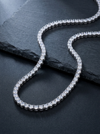 Néige — 18K Pavé Tennis Necklace