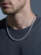 Néige — 18K Pavé Tennis Necklace