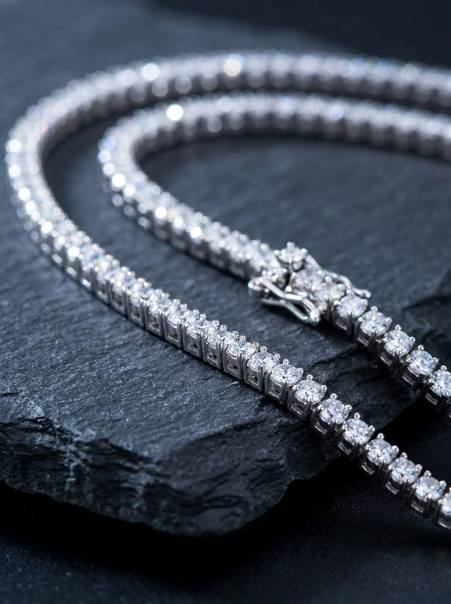 Givre — 18K Mini Pavé Chain Necklace