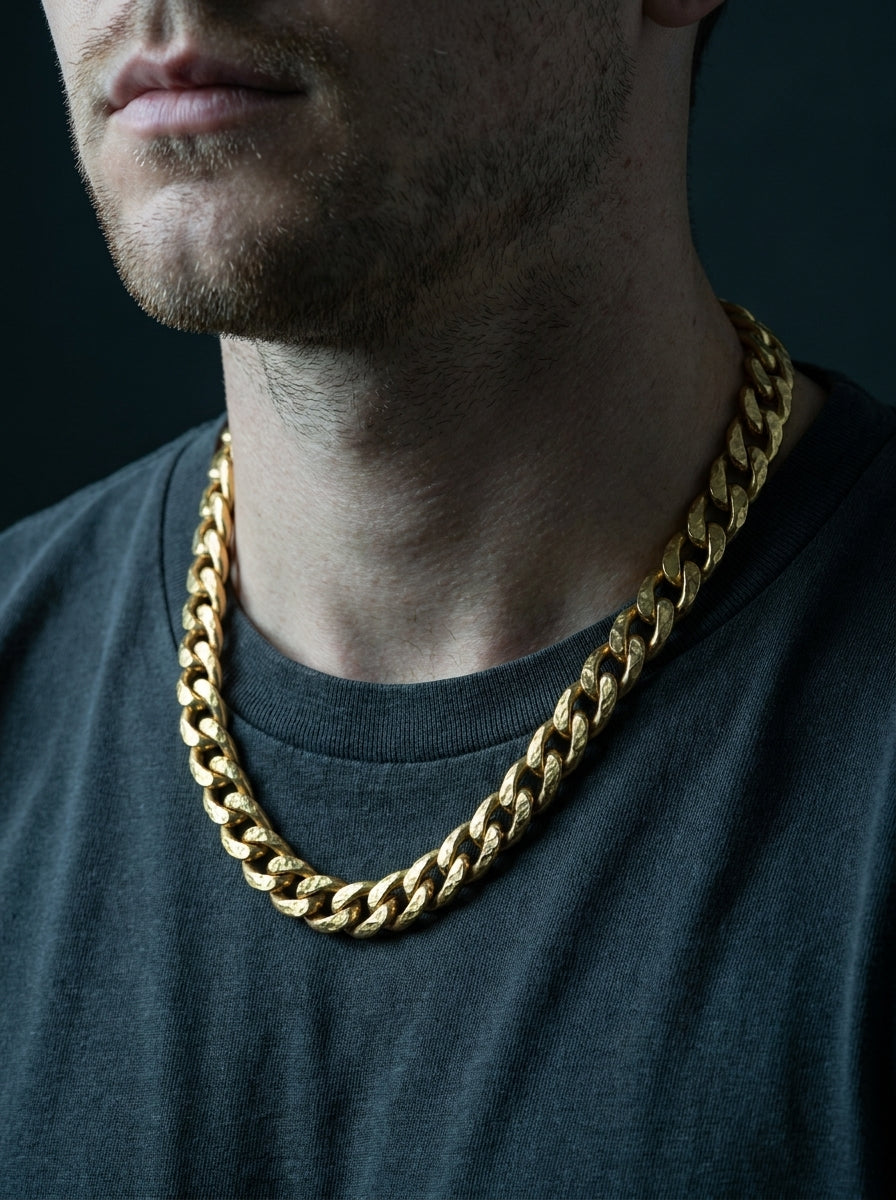 Maille — 18K Hammered Chain Necklace