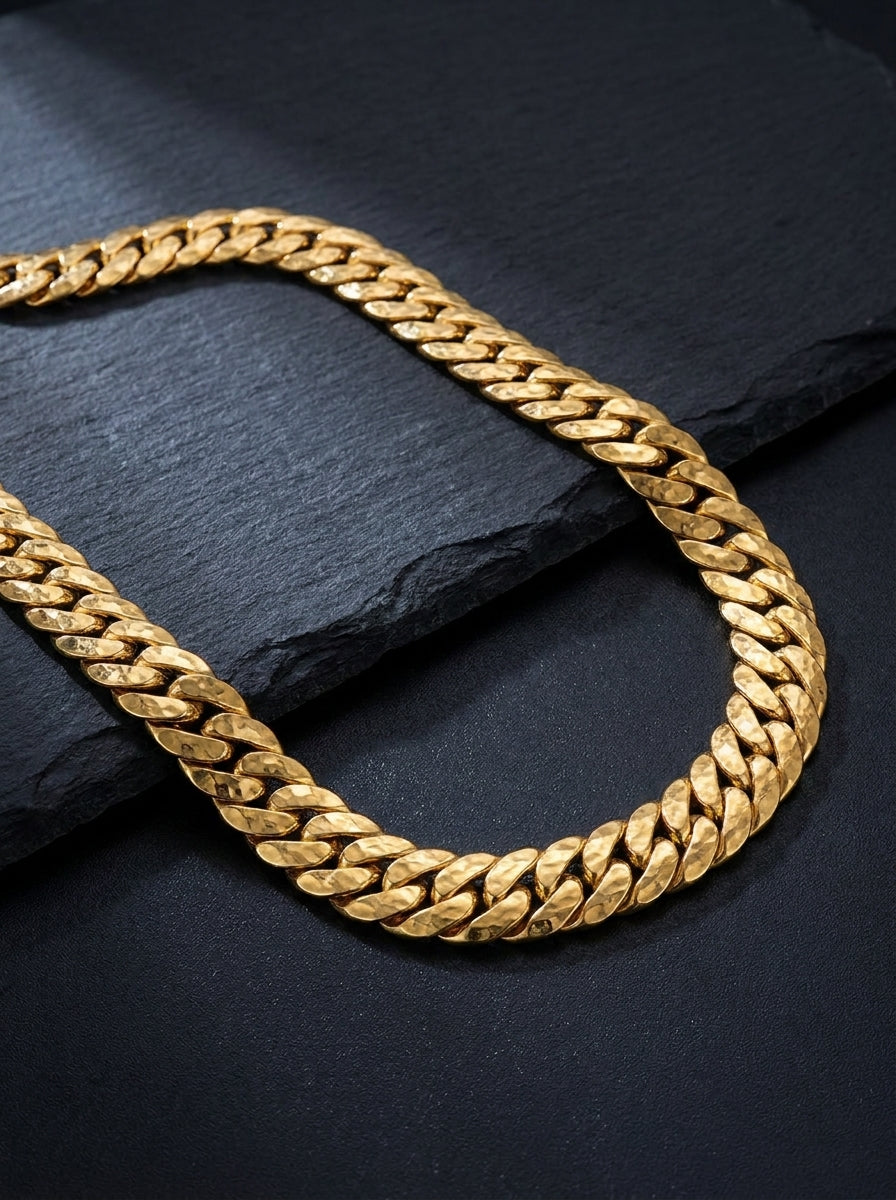 Maille — 18K Hammered Chain Necklace
