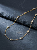 Bulle — 18K Mixed Bezel Necklace