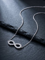 Infini — 18K Infinity Pavé Necklace