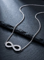 Infini — 18K Infinity Pavé Necklace