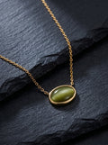 Savone Olive — Cat-Eye Pendant Necklace