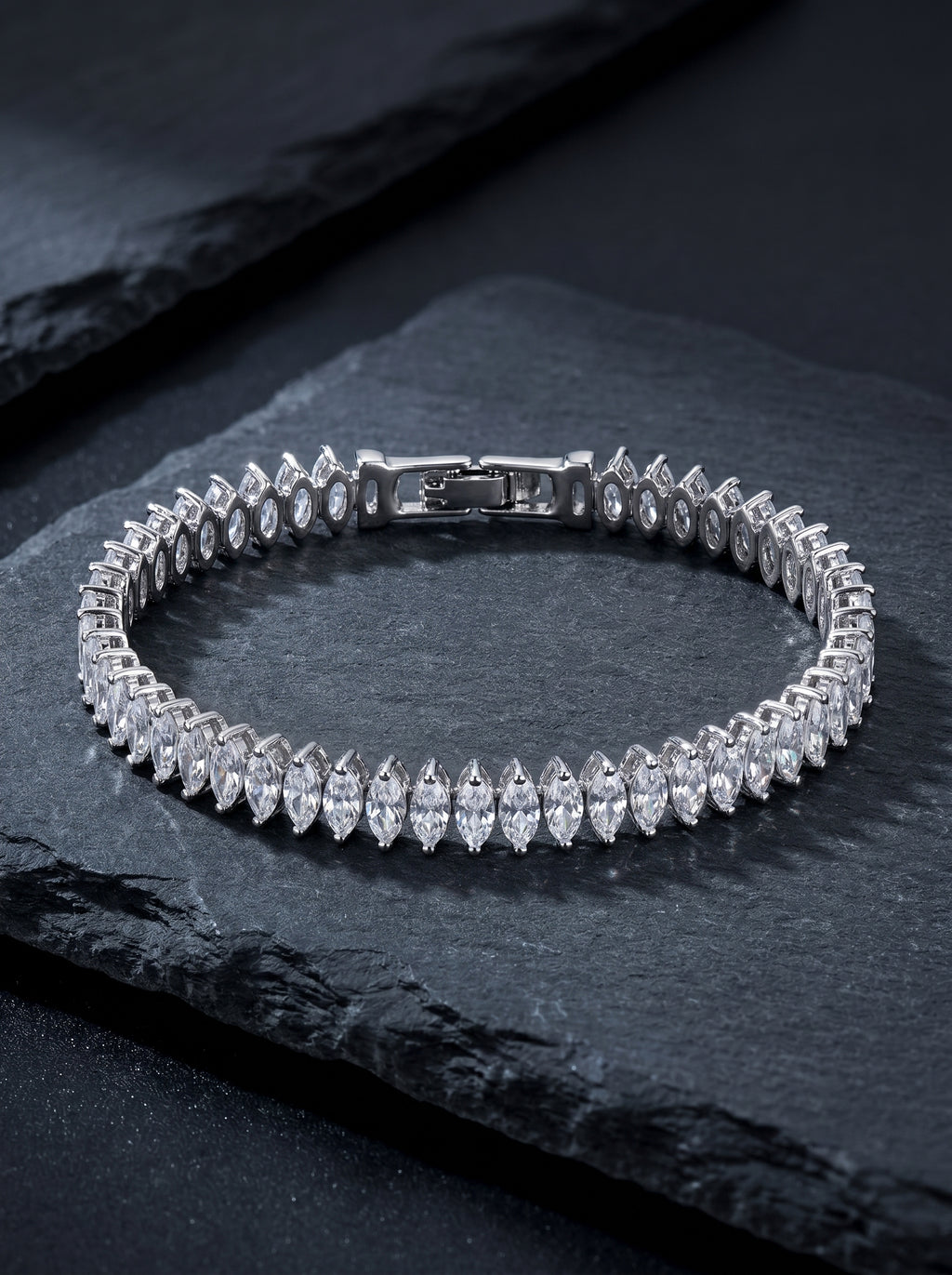 Marquise — 18K Marquise Tennis Bracelet