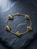 Olive — 18K Olive Clover Bracelet