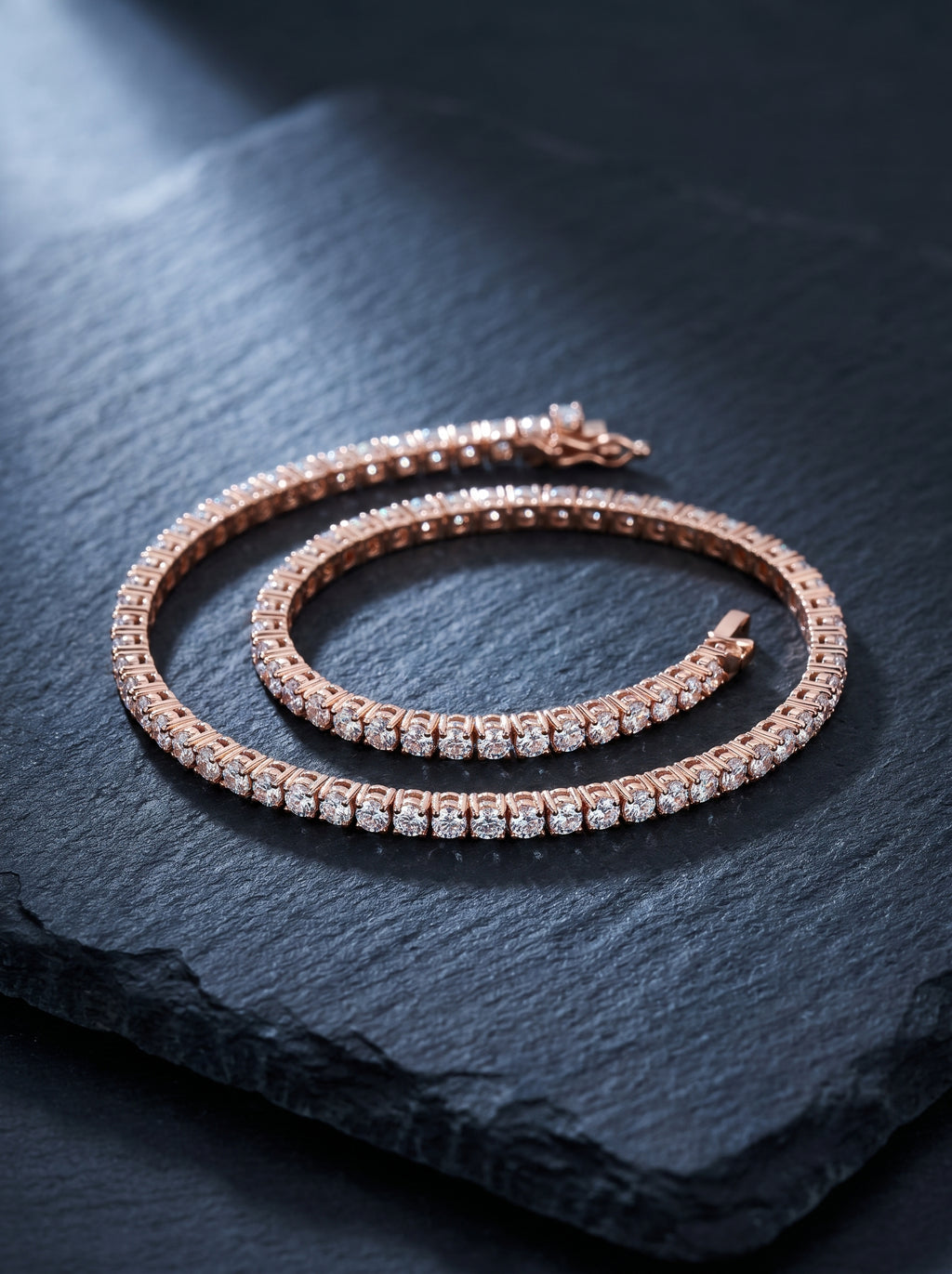 Rosé — 18K Rose Gold Pavé Bracelet