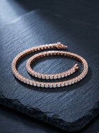 Rosé — 18K Rose Gold Pavé Bracelet