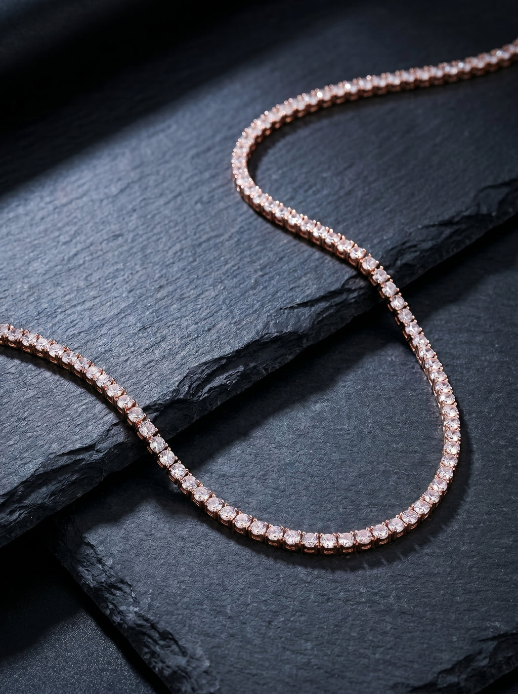 Rosé — 18K Rose Gold Pavé Bracelet