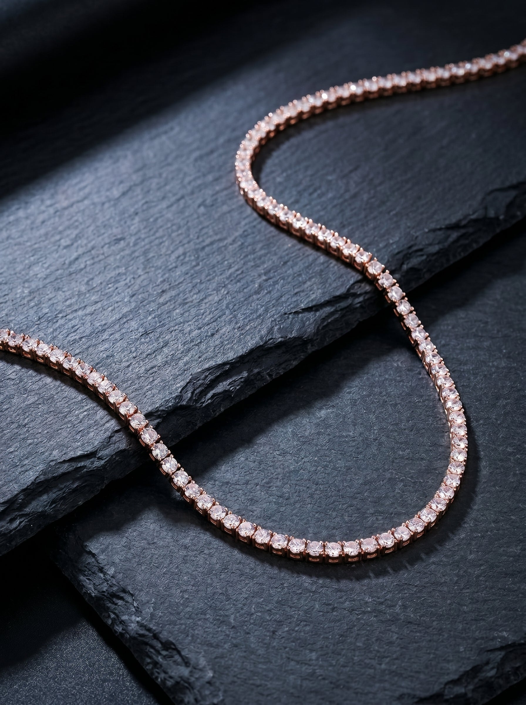 Rosé — 18K Rose Gold Pavé Bracelet