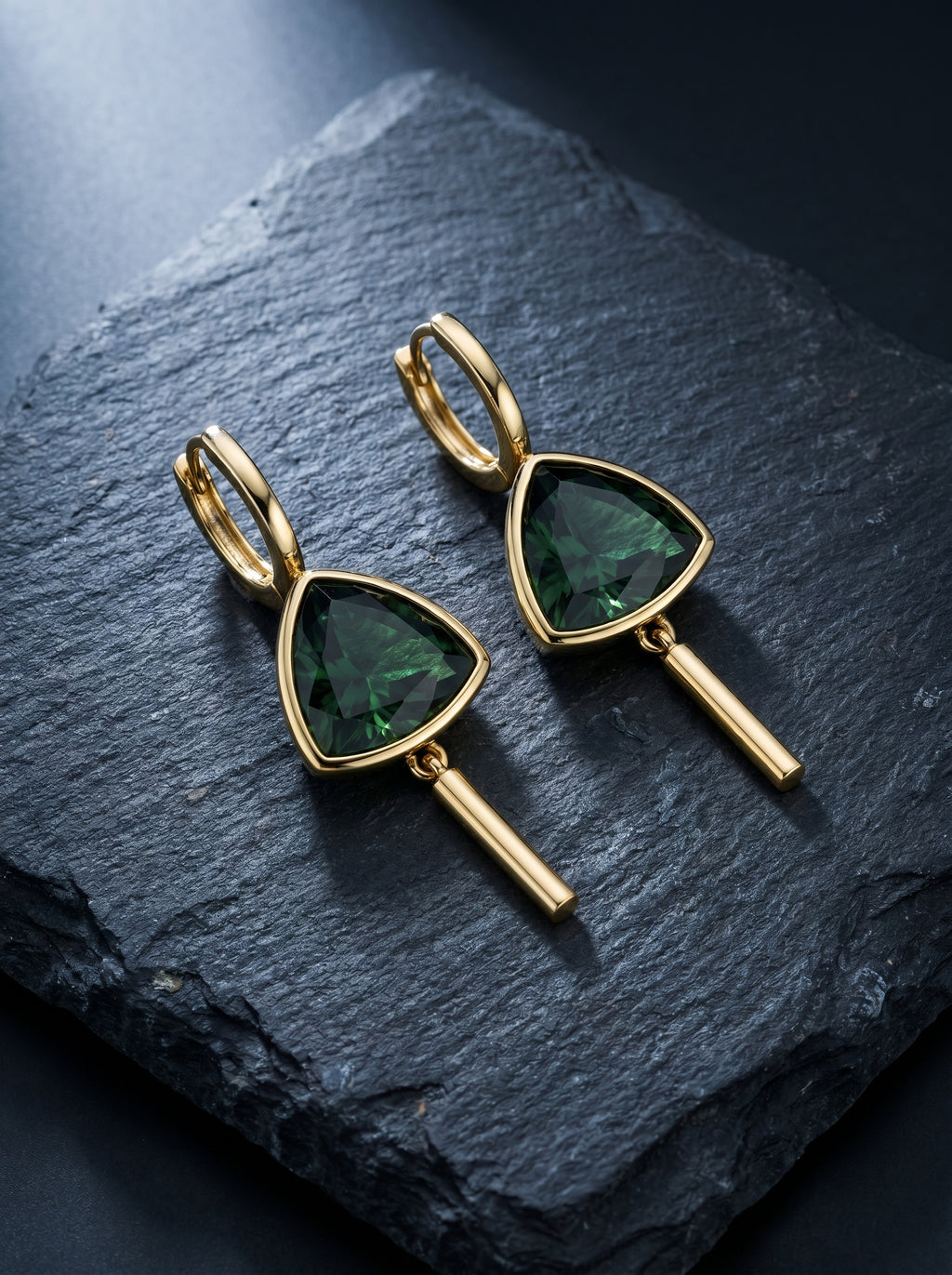 Prisme — Tourmaline Drop Earrings