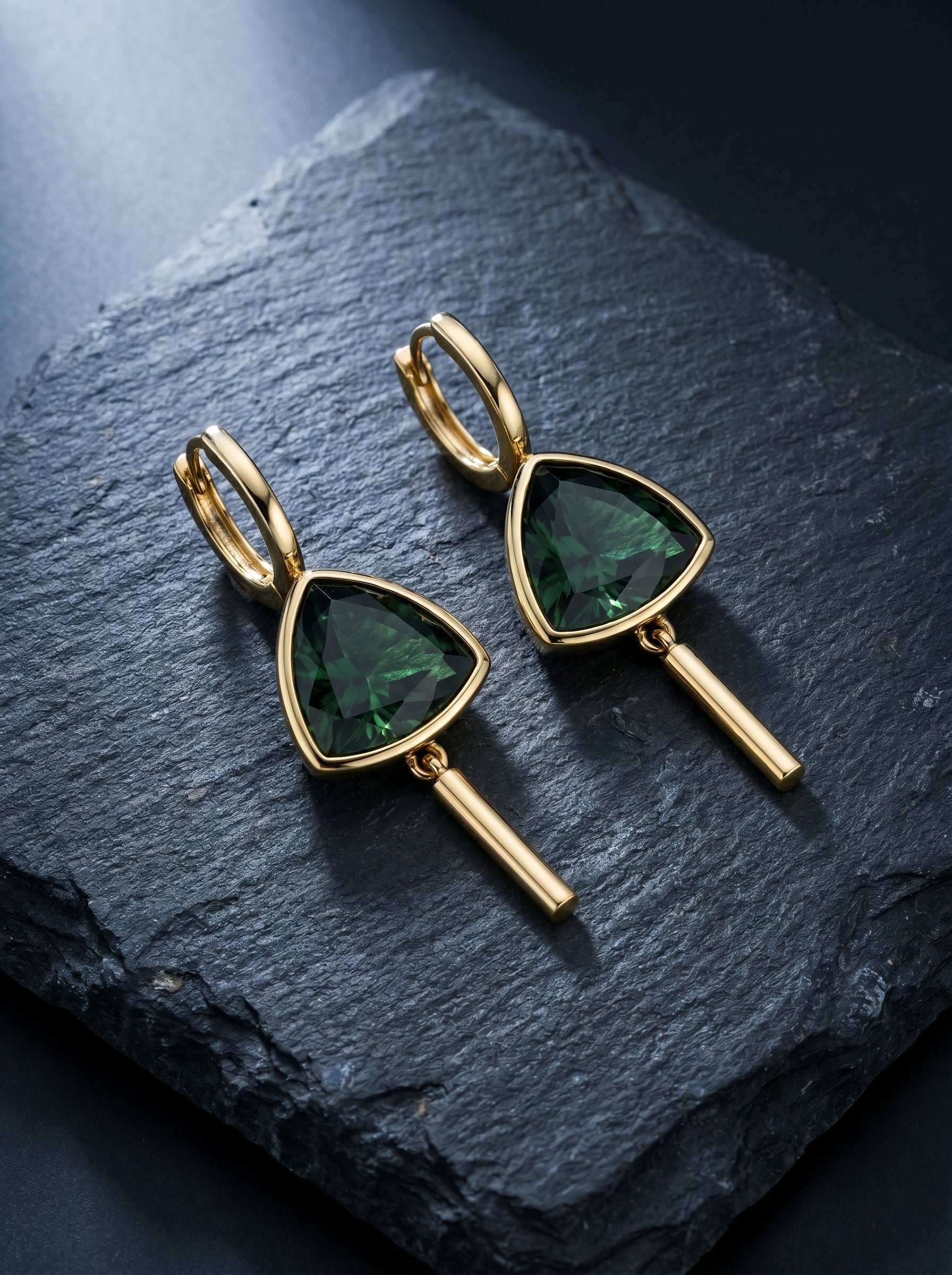 Prisme — Tourmaline Drop Earrings