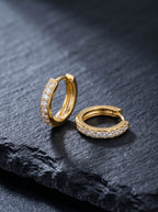 Volée — CZ Tennis Hoop Earrings