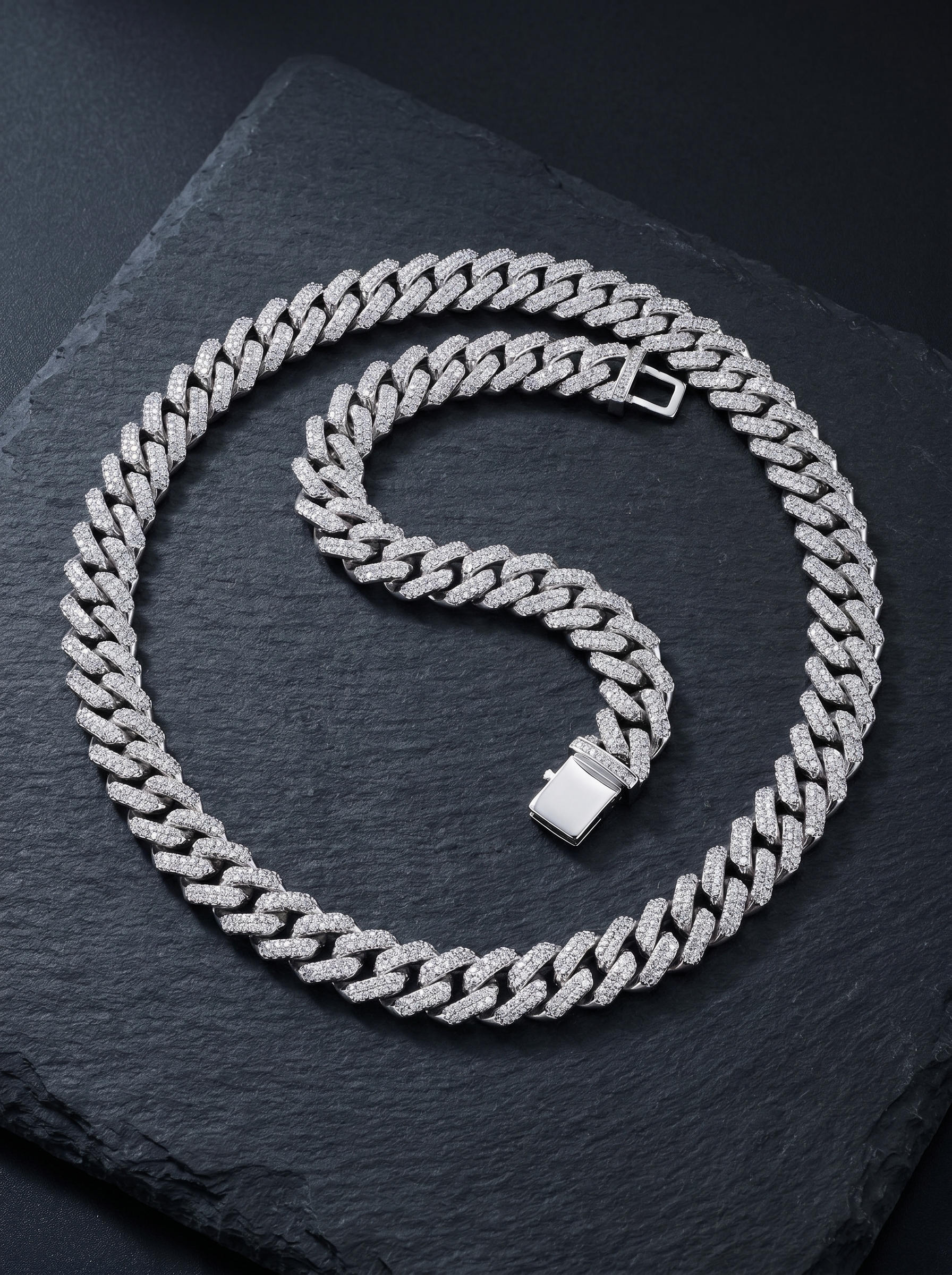 Givre — 18K Mini Pavé Chain Necklace